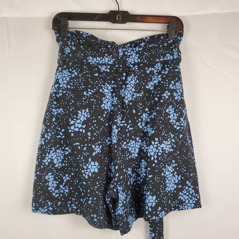 Who What Wear Linen Blend Speckled Paper Bag Shorts Size 8 Modern Chic Summer - Picture 6 of 10
